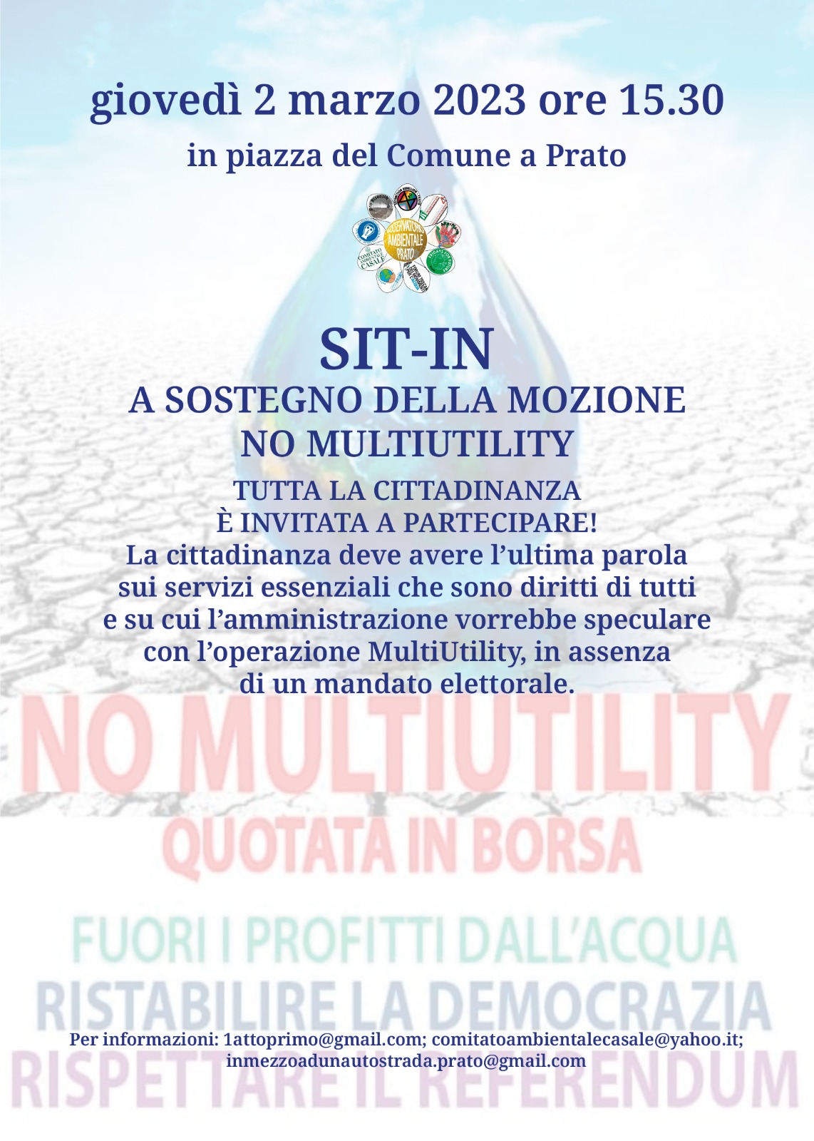 2 marzo sit-in no multiutility